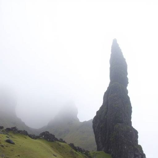 The Old Man of Storr, a dramatic rock formation on the Isle of Skye, Scotland